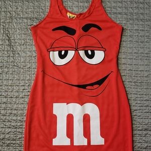 M&M's brand tunic dress with tie-back size medium